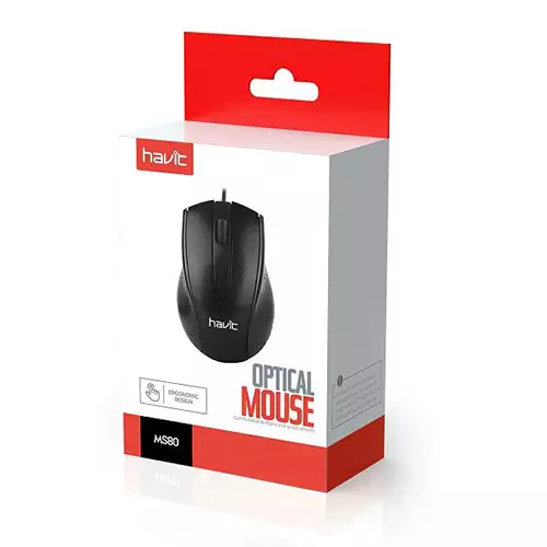 HAVIT HV-MS80 USB Optical Mouse (Black)-1