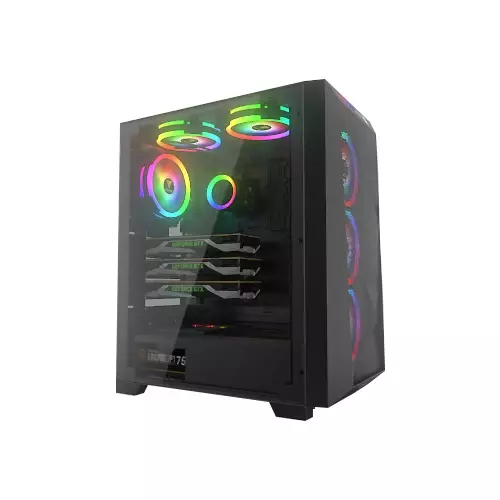 Gamdias ATHENA M1 Elite RGB Mid Tower Gaming Case-1