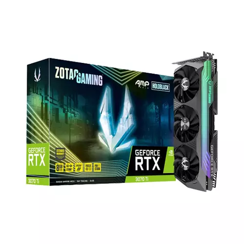 ZOTAC GAMING GEFORCE RTX 3070 TI AMP HOLO OC 8GB GDDR6X GRAPHICS CARD