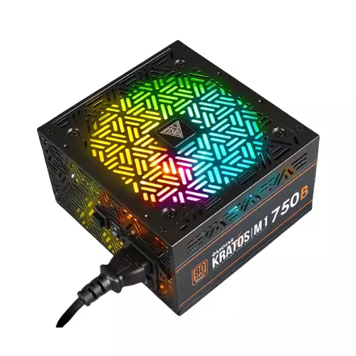 Gamdias Kratos M1-750B 750 Watt 80+ Bronze Addressable RGB Power Supply-4