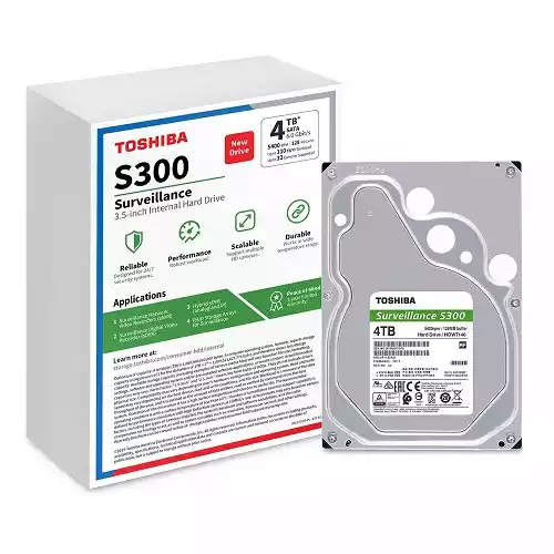 Toshiba S300 4TB 3.5 Inch Surveillance Hard Disk