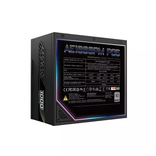 Gigabyte AORUS ELITE P1000W 80 Plus Platinum Modular PCIe 5.0 Power Supply-5