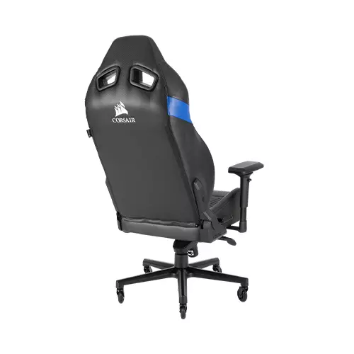 CORSAIR T2 ROAD WARRIOR GAMING CHAIR (BLACK-BLUE)-2