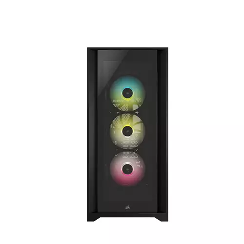 CORSAIR ICUE 5000X RGB MID-TOWER TEMPERED GLASS DESKTOP CASE - BLACK-1