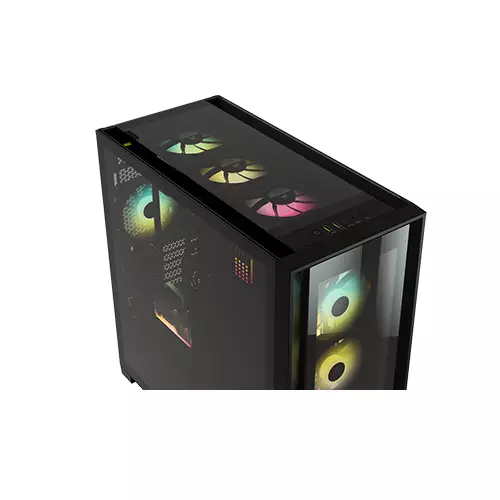 CORSAIR ICUE 5000X RGB MID-TOWER TEMPERED GLASS DESKTOP CASE - BLACK-2