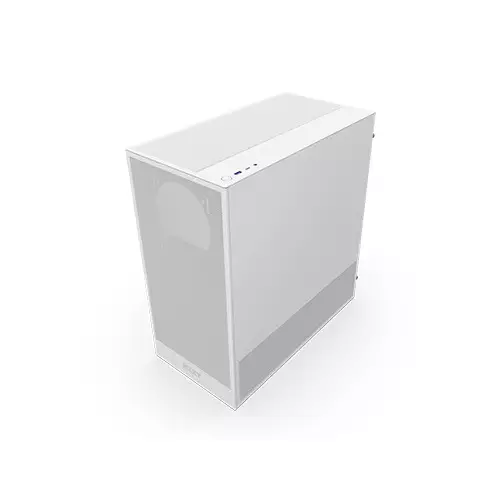 NZXT H5 Flow RGB 2024 Edition Compact ATX Mid-Tower High Airflow Gaming Casing (White)-3