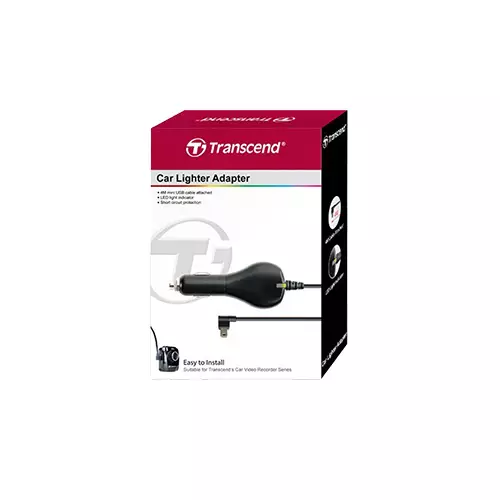 Transcend TS-DPL2 Car Lighter Black Power Adapter with 13-inch Micro-USB Cable-3