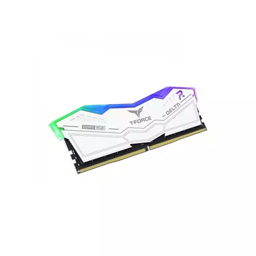 TEAM T-FORCE DELTA RGB 32GB (16GBX2) 6000MHZ DDR5 GAMING RAM WHITE-1