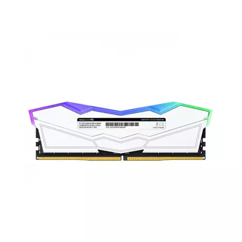 TEAM T-FORCE DELTA RGB 32GB (16GBX2) 6000MHZ DDR5 GAMING RAM WHITE-2