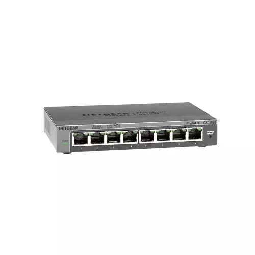 Netgear GS108E 8 Port Gigabit Plus Smart Managed Desktop Switch-1
