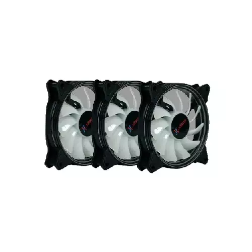 Xtreme XJOGOS CF31R 3 120mm ARGB Case Fan with Remote Controller (3-in-1 Pack)-2