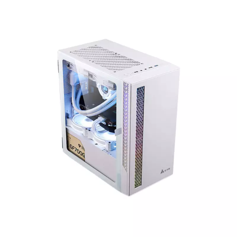 GOLDEN FIELD HONOR 2 ATX GAMING CASE (WHITE)-1