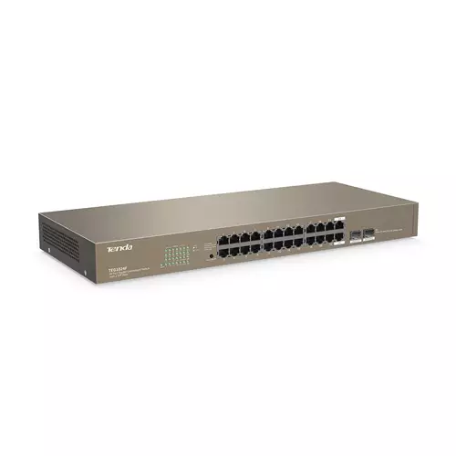 Tenda TEG1024F 24-Port Gigabit Unmanaged Switch with 2 SFP Slots-1
