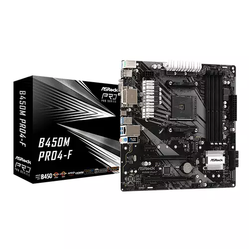 Asrock B450M Pro4-F AMD Motherboard
