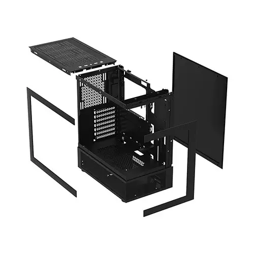1STPLAYER Mi7-A ATX RGB Gaming Case (Black)-1