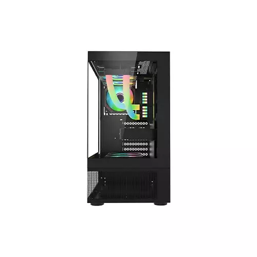 1STPLAYER Mi7-A ATX RGB Gaming Case (Black)-2