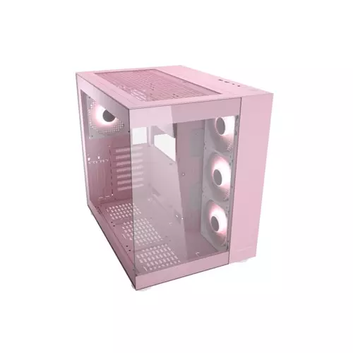 Cougar FV150 RGB Mid Tower Micro ATX Dual Chamber Computer Case - Pink-1
