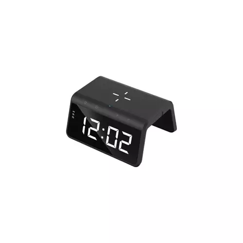 Havit W320 Wireless charging with alarm clock and ambient light-1
