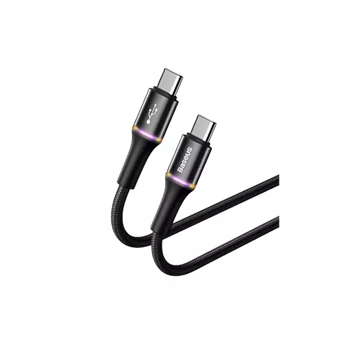 BASEUS CATGH-J01 HALO 1M USB-C TO USB-C CABLE (BLACK)-2
