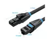 VENTION CAT.6 UTP PATCH CABLE 3M BLACK-1