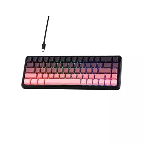 AJAZZ AK680 MAX HE 68% Top-mounted Mechanical Keyboard - Pink-1