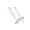 Anker 322 Braided 3ft USB-C to Lightning Cable (White)-1
