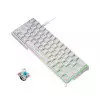 LEAVEN K620 WIRED MECHANICAL KEYBOARD FULL WHITE BLUE SWITCH-1