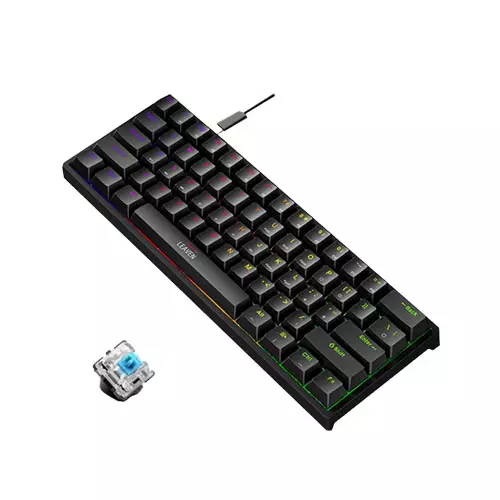 LEAVEN K620 WIRED MECHANICAL KEYBOARD FULL BLACK-1