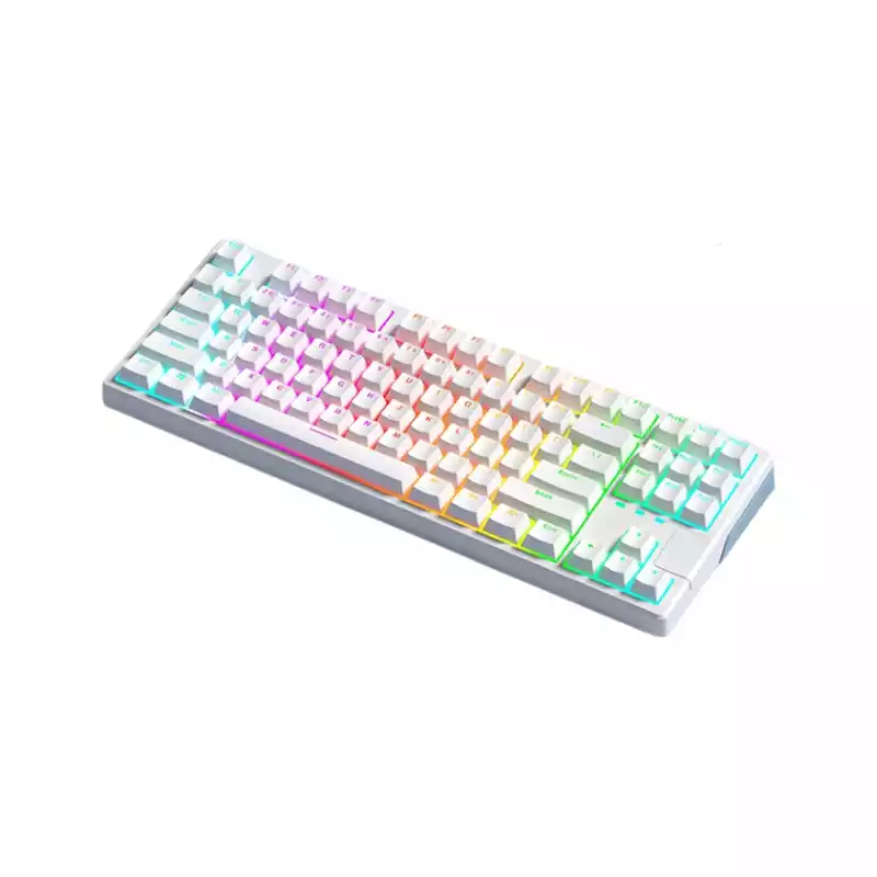 XINMENG X87 WIRED GASKET MECHANICAL KEYBOARD (SALT WHITE)