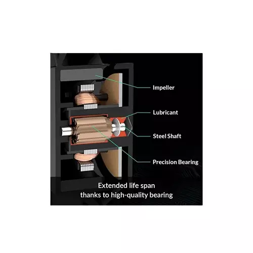 Arctic P14 PWM PST ARGB 140mm (1xFAN) Cooling Case Fan (Black)-3