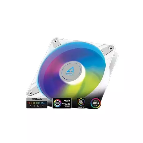 Arctic P14 PWM PST ARGB 140mm (1xFAN) Cooling Case Fan (White)-1