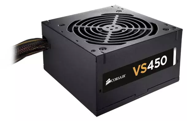 Corsair VS Series VS450 450 Watt 80 PLUS White Certified Sleeve Cable Non-Modular Power Supply with 3 Years warranty