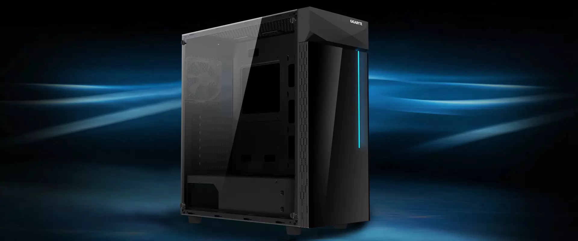 GIGABYTE C200 GLASS RGB LED MID TOWER CASE-gallery-1