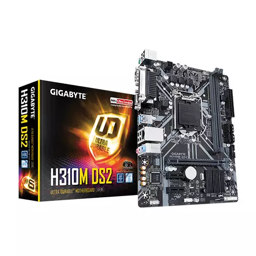 GIGABYTE H310M DS2 Ultra Durable LGA1151 RGB INTEL MOTHERBOARD