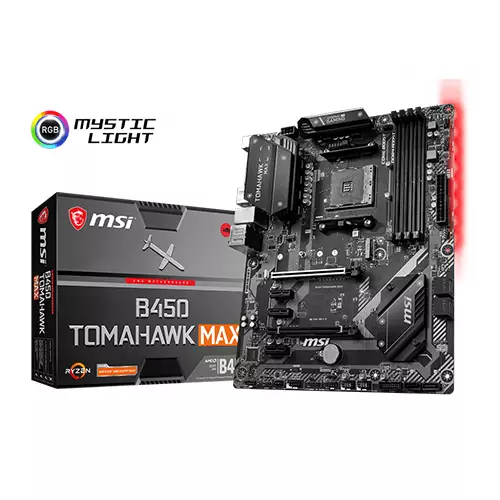 MSI B450 TOMAHAWK MAX MILITARY STYLE AMD GAMING MOTHERBOARD