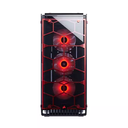 Corsair crystal series 570X RGB RED Gaming Casing-gallery-2