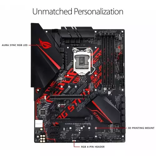 Asus ROG STRIX B360-H GAMING 8th Gen ATX Motherboard-gallery-1