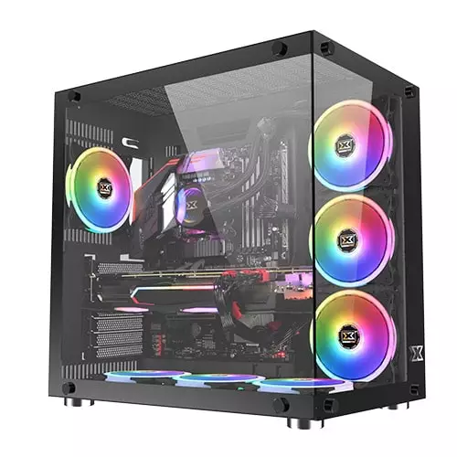 XIGMATEK Aquarius Plus Black Tempered Glass ATX Case
