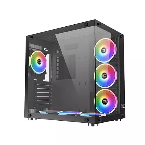 XIGMATEK Aquarius Plus Black Tempered Glass ATX Case-gallery-1