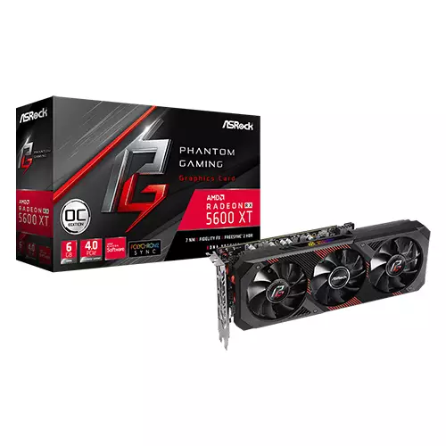 Asrock Radeon RX 5600 XT Phantom Gaming D3 OC 6GB Graphics Card