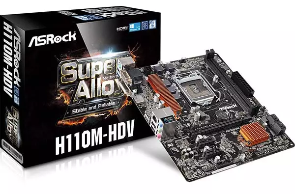 ASRock H110M-HDV Supper Alloy Micro ATX Intel Motherboard