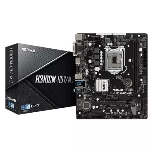 Asrock H310CM-HDV/M.2 9th Gen Motherboard