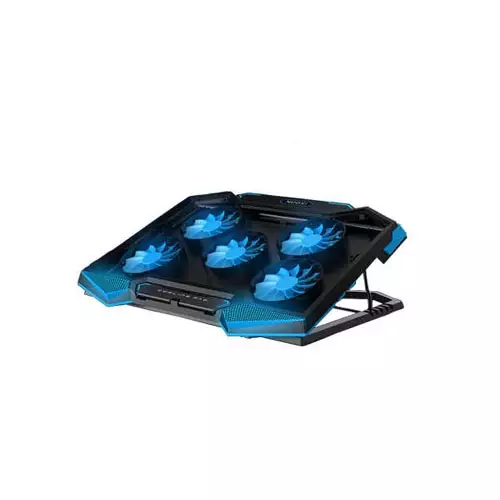 NUOXI Laptop Cooler 5 LED Fans Aluminium Cooling Pad-gallery-2