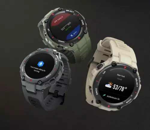 Amazfit A1919 T-Rex 3 Round Shape 1.3" AMOLED Touch Screen Display Smart Watch-3