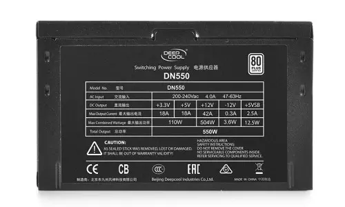 DEEPCOOL DN550 80 Plus EU Certified 550W Non Modular Power Supply-gallery-3