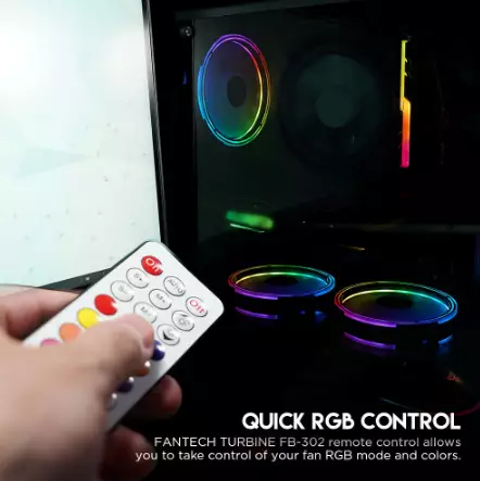 FANTECH TURBINE FB-301 ADDRESSABLE RGB CASE FAN-gallery-3