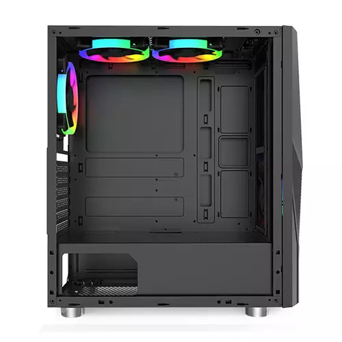 Montech Fighter 500 ATX Mid-Tower Computer Gaming Case (black)-gallery-1