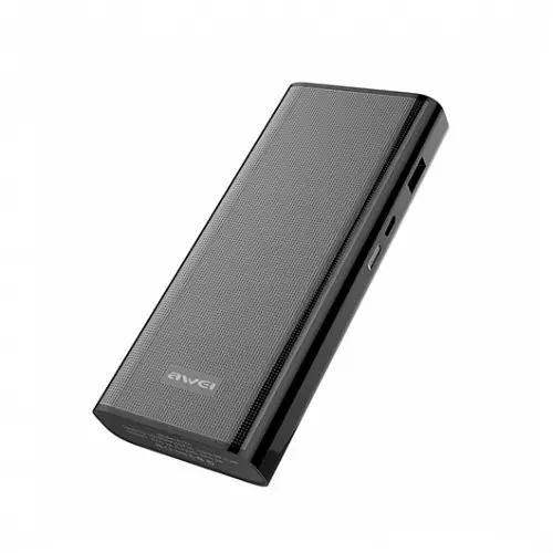 Awei P77K 12000mAh Fast Charge Power Bank (Black)