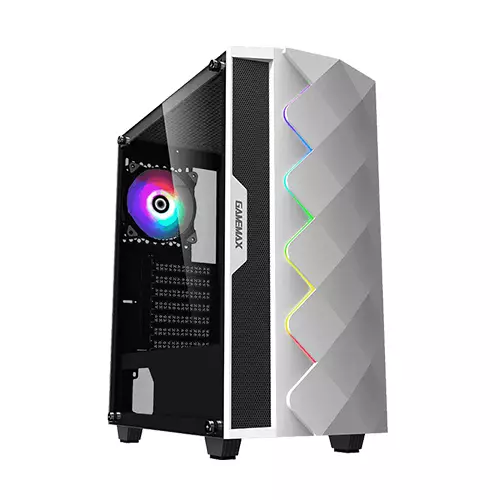 GameMax White Diamond Mid-Tower PC gaming case