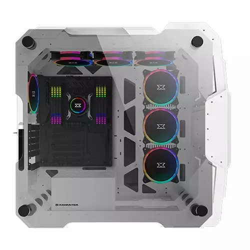 Xigmatek X7 Tempered Glass Super Tower E-ATX Gaming Case (White)-gallery-1